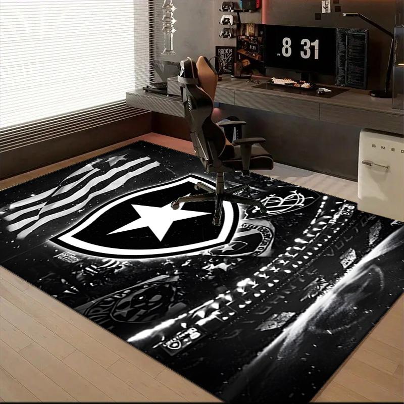 Botafogo Football Club Printed Office Carpet Chair Cushion Entryway Rug, Rugs for Living Room, Bedroom Christmas gifts