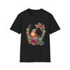 Vibrant Bird Floral T-Shirt, Nature Lover Gift, Summer Casual Wear, Eco-Friendly