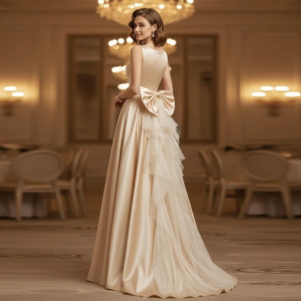 Single Layer Big Bow Waist Decoration Satin Mesh Solid Color Gown Waist Ornament Chic Temperament Wedding Dress Accessories