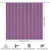 Pink Floral Shower Curtain With Green Border: Printed Bathroom Decor Modern Home Textiles For Bathtub Or Room Decoration (Purple