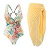 New One-piece Fashionable and Sexy Swimsuit Women's Slim Retro Printed Swimsuit Suit