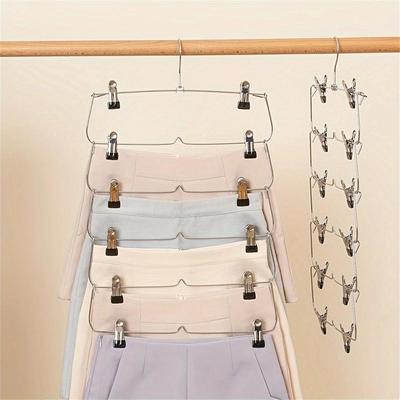 Multifunctional Non-Slip Folding Pants Hanger - Multi-Layer Wardrobe Organizer