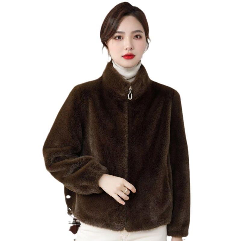 2024 Merlade High-End Faux Mink Velvet Coat: Trendy & Versatile Women's Winter Fashion