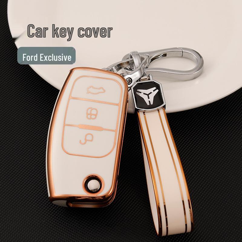 Classic Focus Key Case for Ford Ecosport & New Fiesta with Keychain Cover
