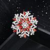 Christmas Snowflake Brooch Pins for Women Unisex Winter Flowers New Year Party Corsage Gifts