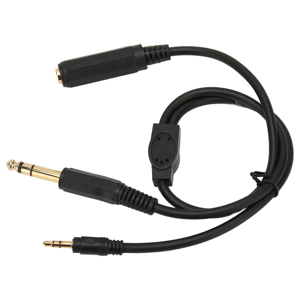 6.35mm Female to 6.35mm Male and 3.5mm Male Cable 14 Inch Female Jack to 14 Inch 18 Inch Male