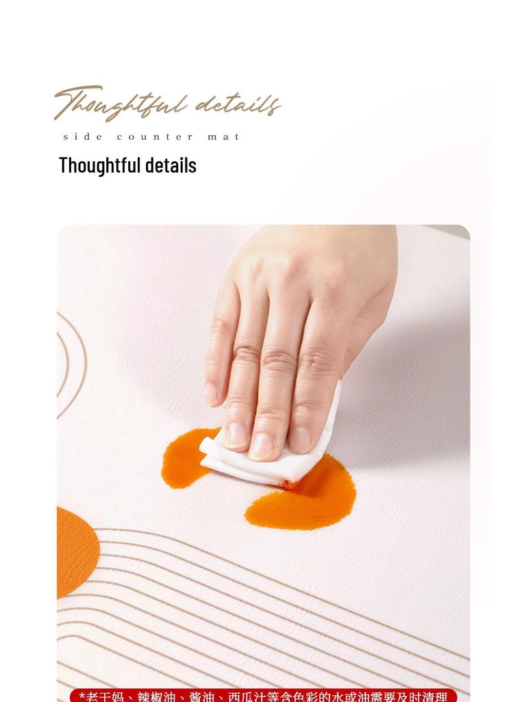 Elegant Marble Waterproof Placemat - Oilproof, Anti-scalding, Wash-free Table Pad for Coffee Tables