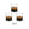 MHW-3BOMBER 70/80ML Coffee Measuring Cups Clear Glass Espresso Shot Glasses Milk Frothing Pitcher Home Kitchen Measuring Tools