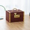 For Children Wooden Piggy Bank Retro Design with Secure Locking Box