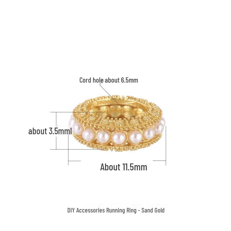 

Gold-Plated S925 Silver Pearl Spacer Beads for Bracelet DIY