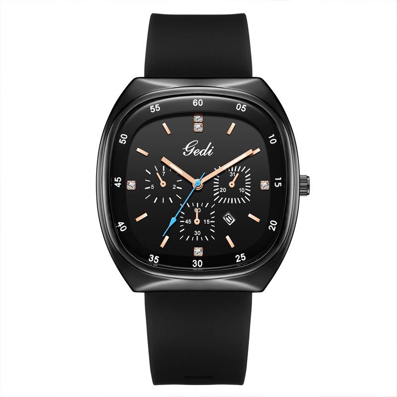 

Women Watch Light Luxury Niche Large Dial Calendar Waterproof Student High Beauty Silicone Watch Female Fashion Quartz Watches