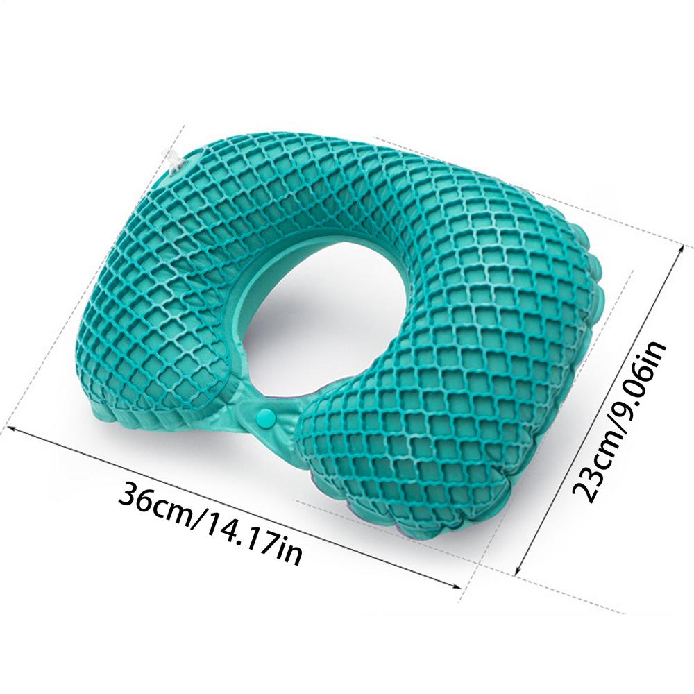 Travel Pillow Inflatable Lightweight Inflatable Travel Neck Pillows For Airplanes Ergonomic Napping Pillow Foldable Sleeping