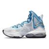 Space Jam x Nike LeBron 19 GS Trainingsanzug Kinder Sneaker Weiß Blau-Void Niederländisch-Blau DD0418-100