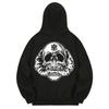 Khan 6312 Kmb0208 Skull Smoke Fleece Hoodie Black