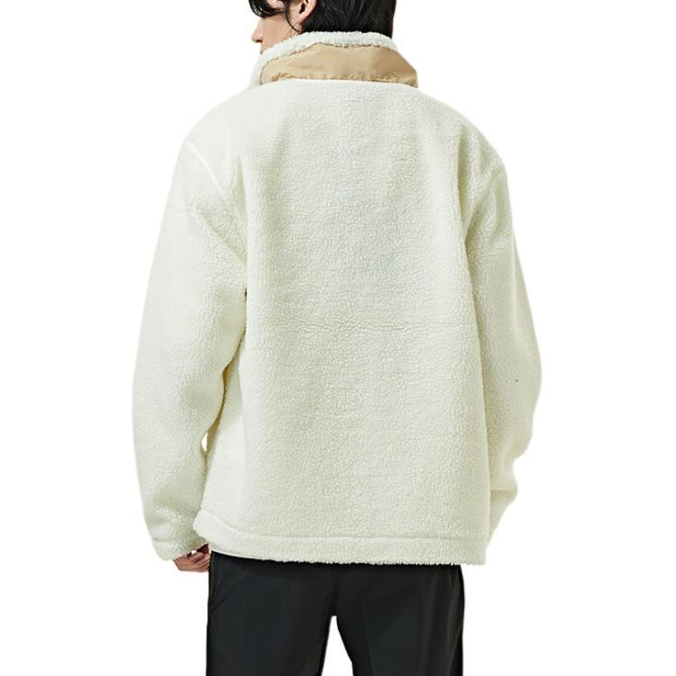 New Balance logo Sportswear Cotton Coat Asia Sizing 'White Beige' Men's AMJ23358-CIC