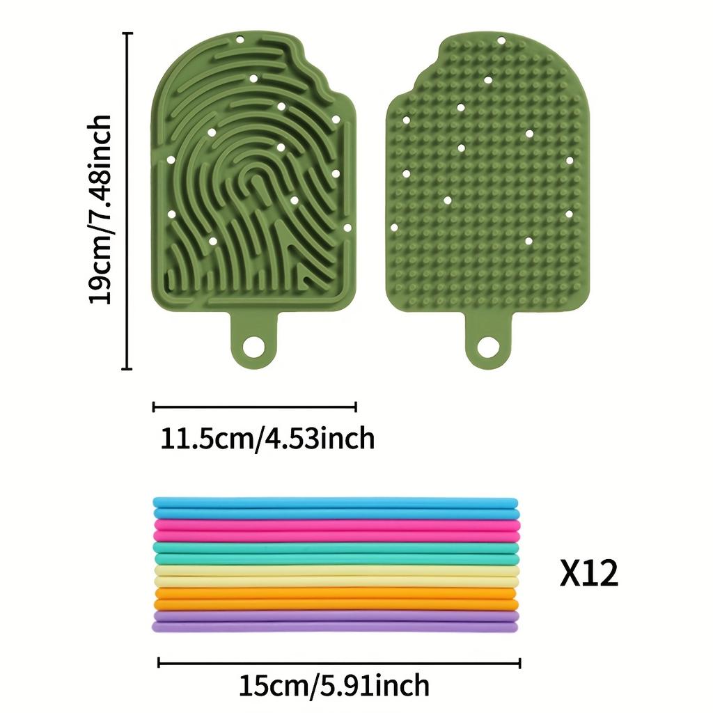 1pc Kids Sensory Activity Board - Silicone Stress-Relief Toy with Interlocking Shapes & Textured Surfaces for Fine Motor Skills