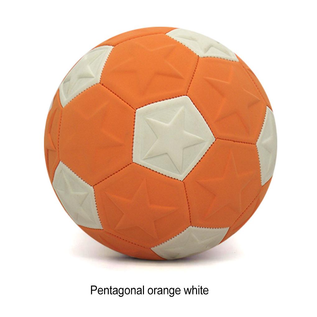 Oranžový fotbal odolný proti kopání Pro nadšence venkovních sportů Míč s prohlubněmi Rotační míč