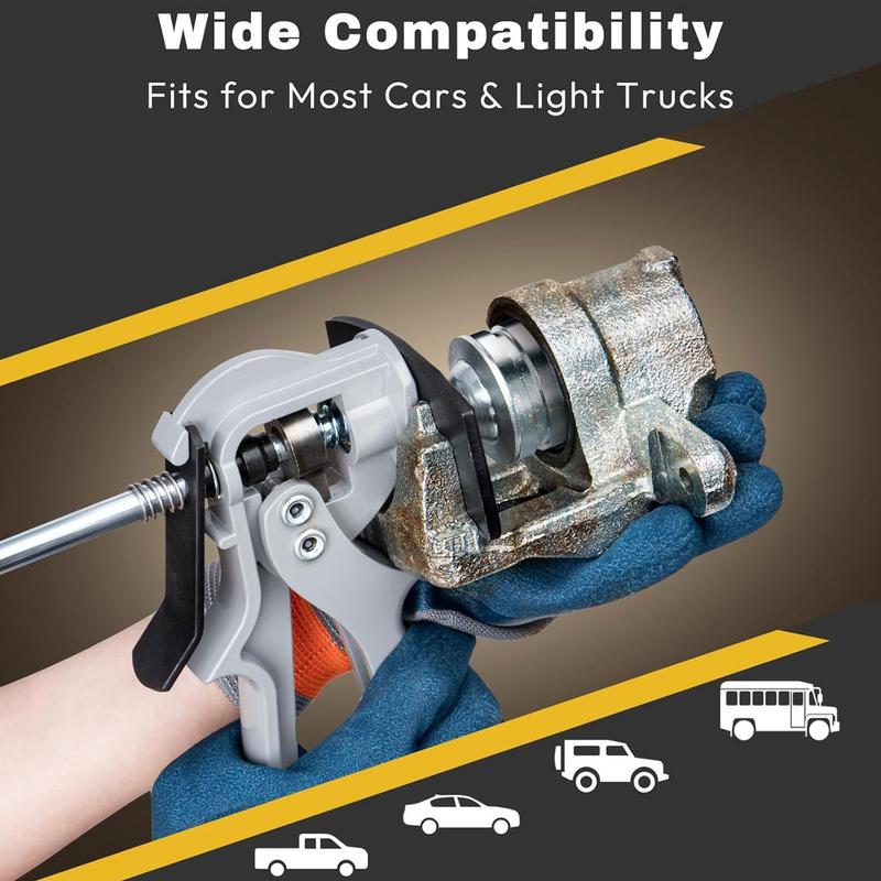 Car Brake Caliper Press Tool Steel Brake Pad Adjuster Heavy Duty Piston Spreader Disc Separator For Most Vehicles