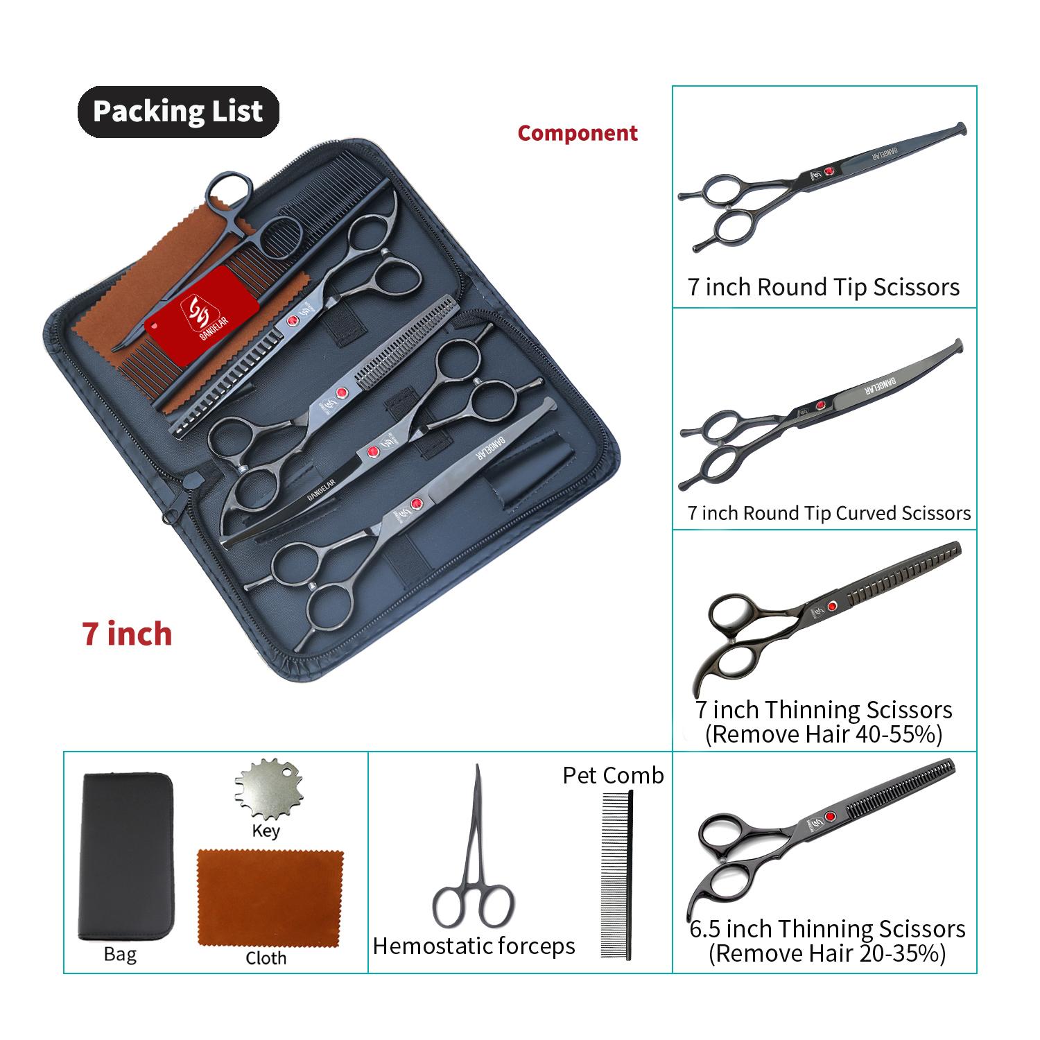 

Sangelar 7-дюймовые 8-дюймовые ножницы для ухода за домашними животными, набор профессиональных ножниц для домашних животных, инструменты для стрижки домашних животных, инструменты для шерсти, набор для ухода за собаками, набор для ухода за собаками, кошк
