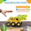 Children's Press-to-Press Dinosaur Construction Vehicle Excavator Set Toy Car