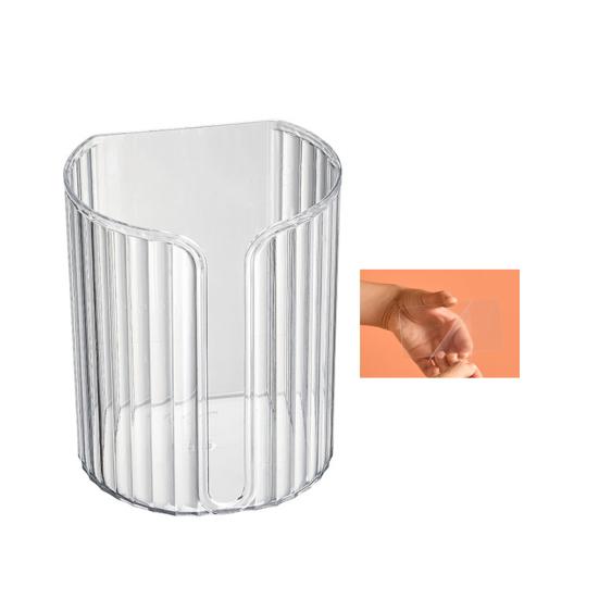 Cutie de șervețele Moda fără perforare Camera de zi de mare capacitate Dozator de șervețele fără găurire Organizator de birou pentru utilizare zilnică