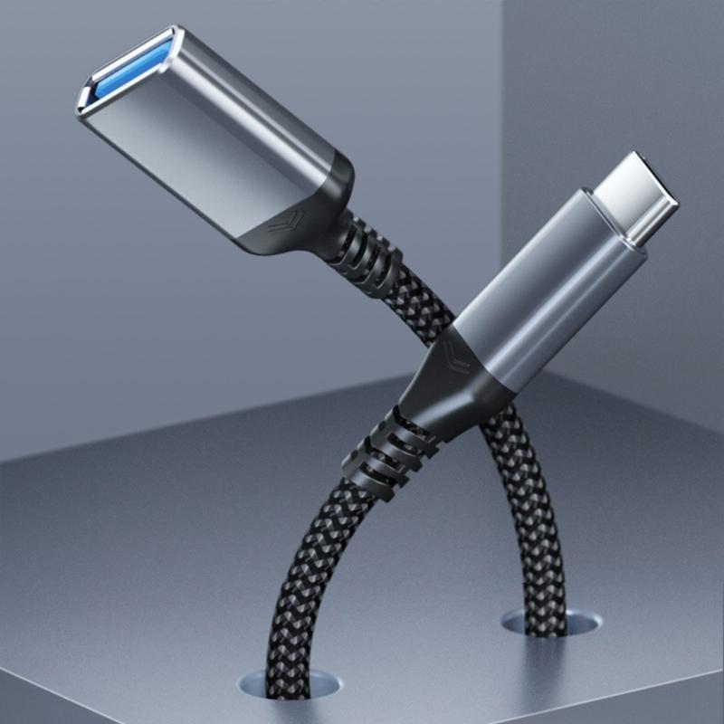 USB Type C Male To USB 3.0 Female Adapter 5Gbps Data Transfer OTG Converter Cable For Smartphones Computers U Disk