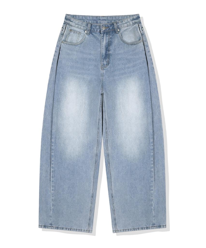 ULIFEZIP Teen Side Pintuck Denim Women'S Washed Pants 6 Colors [Ulzd_0010] (B Type)