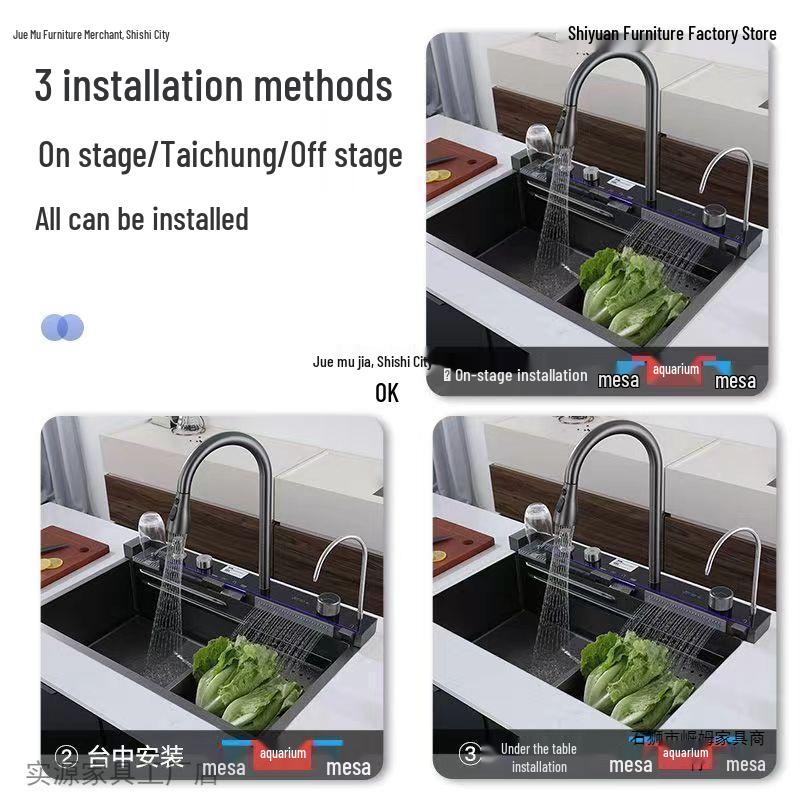 Thickened 304 Stainless Steel Veggie Washer with Digital Display & Honeycomb Design