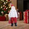 Resin Christmas Figurine Standing Holiday Santa Statue Santa Claus Ornaments  Home Decor