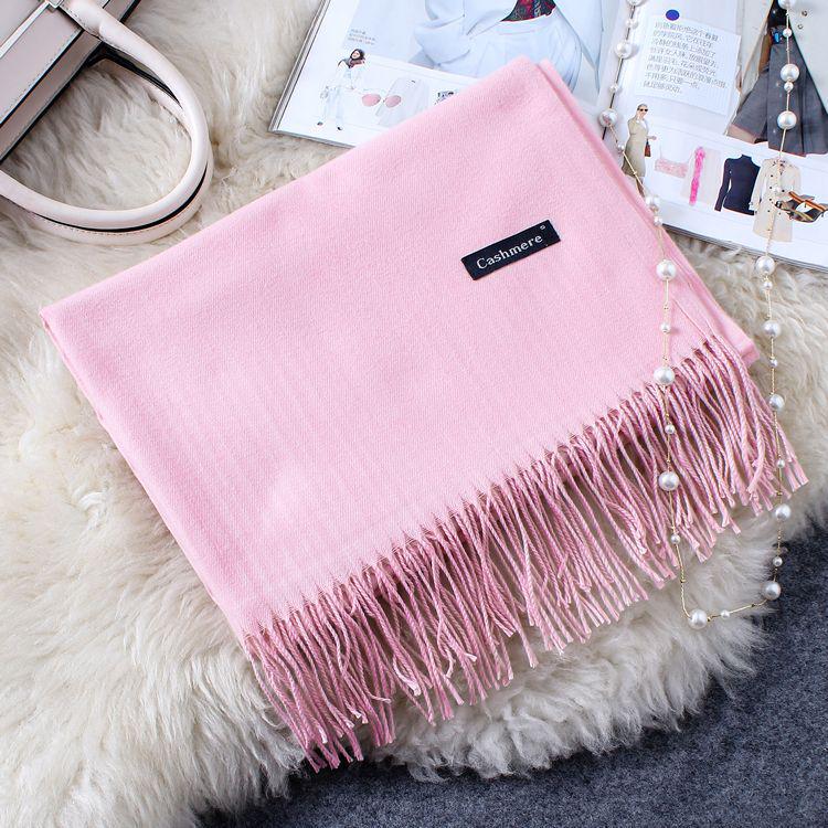 Autumn And Winter New Extended Cashmere Scarf Versatile Women'S Warm Neck Protection Scarf Double Sided Scarf Shawl