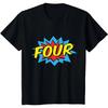 Kids Superhero T-Shirt FOUR Year Old T-Shirt