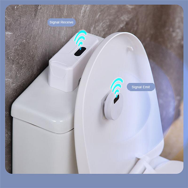 A96I-Toilet Smart Sensor Flusher Toilet Flushing Sensor Automatic Toilet Flush Button +2 X Transmitter