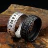 Nordic Viking Rune Ring For Men Women Stainless Steel Punk Vintage Amulet Ring Unique Simple Biker Jewelry Gifts Dropshipping