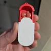 Mini Sliding Pill Box Keychain Medication Organizer Multiple Compartments Travel Pill Organizer Portable Pill Pod Tablet Case