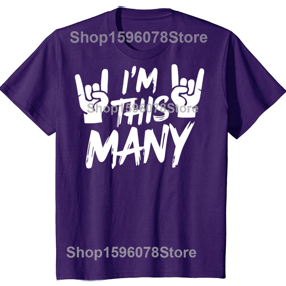 

4th Birthday Boy Girl Four Age 4 Year Old Son Rock Party T Shirts Men Streetwear Tee Shirt Short Sleeve Unisex Loose Clothing 4XL