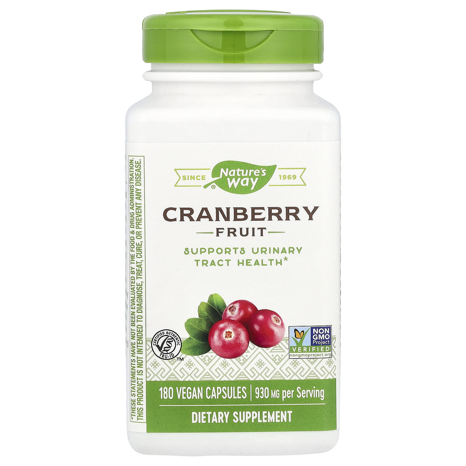 

Nature S Way, Cranberry, Veggie Capsules, 180 Count (465Mg/Capsule)