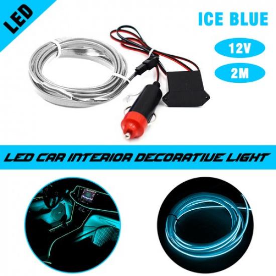 

Universal Car Interior Decor Atmosphere Wire LED Light Lamp Strip Trim Accessory