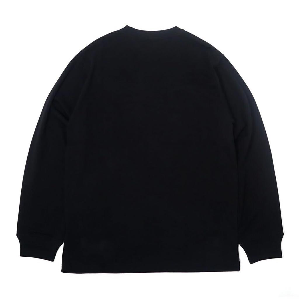 New Era Long Sleeve Cotton Pocket Size Solid BLACK ONSPOTZ and Stylish Small and Large Sizes Gift Idea T-Shirt, L/S Tee, 12325222, N139LG088, Black,