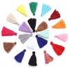 50pcs/lot 3cm Mini Polyester Tassel Fringe Tassels Trim For Home Wedding Decoration DIY Handmade Clothing Sewing Accessories