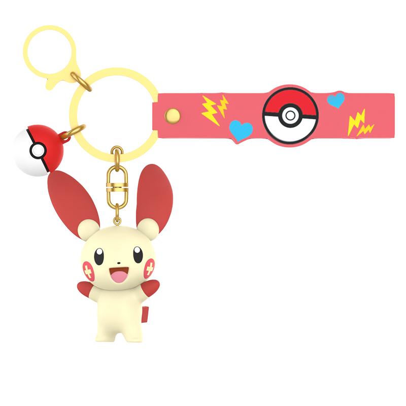 

Pokemon Anime Figures Snorlax Mimikyu Cubone Keychain Car Key School Bag Backpack Decoration Pendant Desktop Decoration Toy Gift