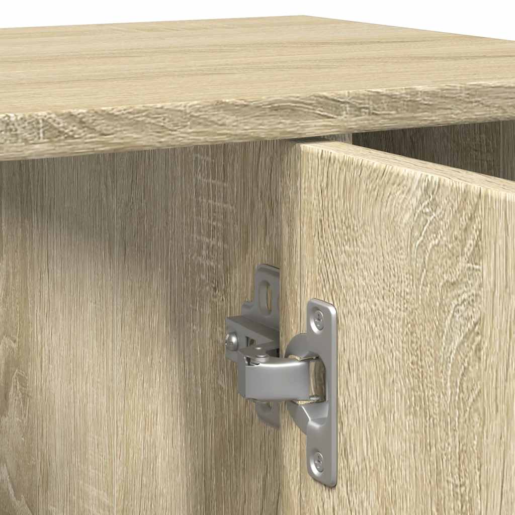Bathroom Cabinet in Sonoma Oak 60 x 32 x 53.5 cm Particleboard