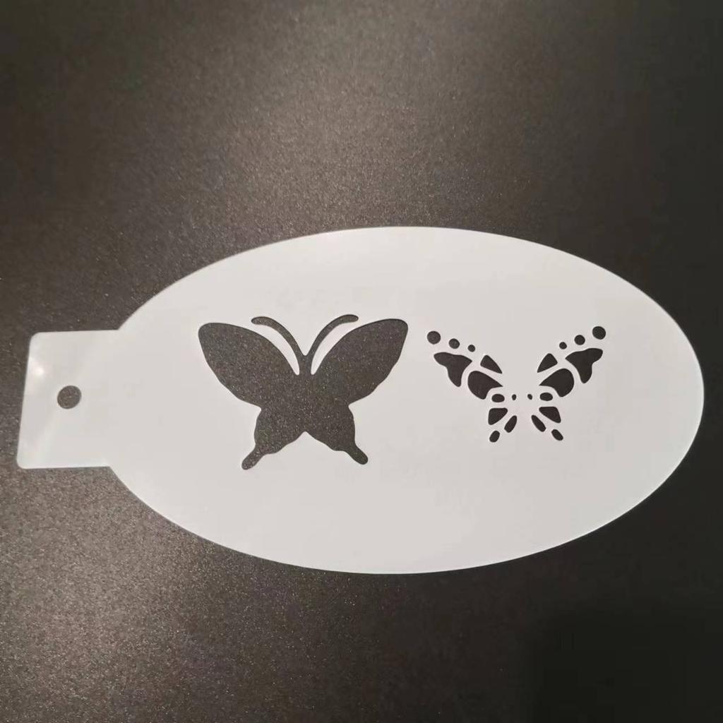 New Face Painting Stencils Templates Professional Body Art Dolphin Deer Butterfly Plastic Makeup Tools