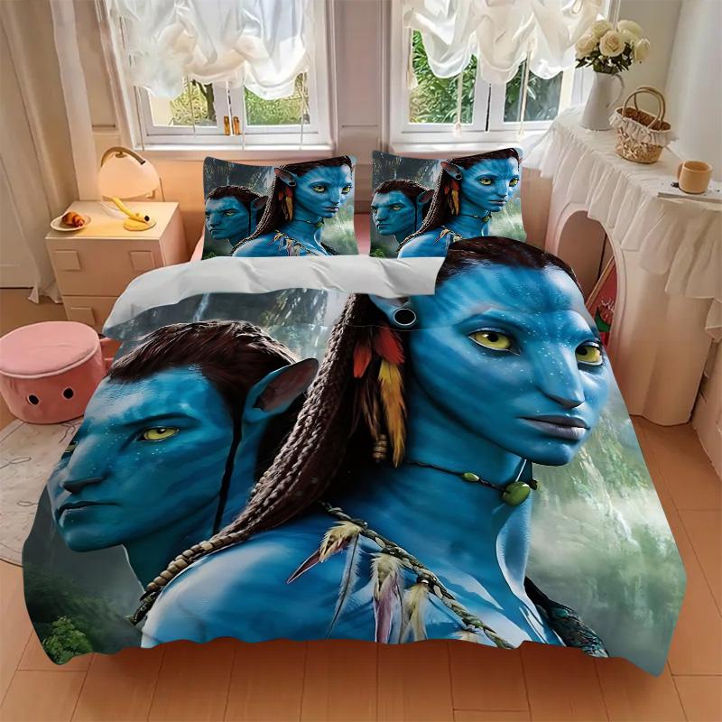 Avatar World Adventure Print 3Pcs Bedding Setduvet Cover With 2 Bedropillowcase Home Birthday Gift