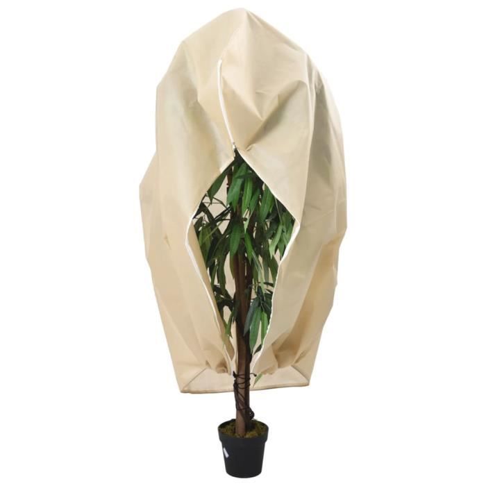 VidaXL Housses de protection pour plantes avec fermeture éclair 2 pcs 364876
