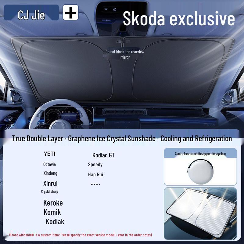 Car Windshield Sunshade Umbrella - Heat and Sun Blocker Visor Cover