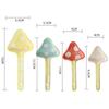 4Pcs Scale Spoons Cute Mushroom Measuring Spoons Ceramic Creative Stirring Soup Spoon Reusable with Base Coffee Spoon Salt