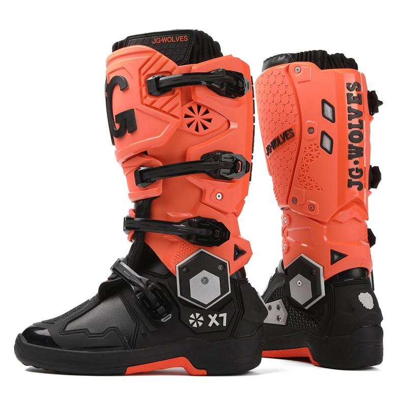 J-WOLVES Off-Road Motorcycle Boots Men Women Trail Enduro Riding Shoes Waterproof Anti-Slip Shock Absorption
