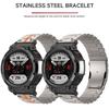 Kovový náramek pro Amazfit T-REX 3/2 Correa Obchodní náramek z nerezové oceli pro Amzafti T-REX3 Náramek T-REX/T-REX Pro