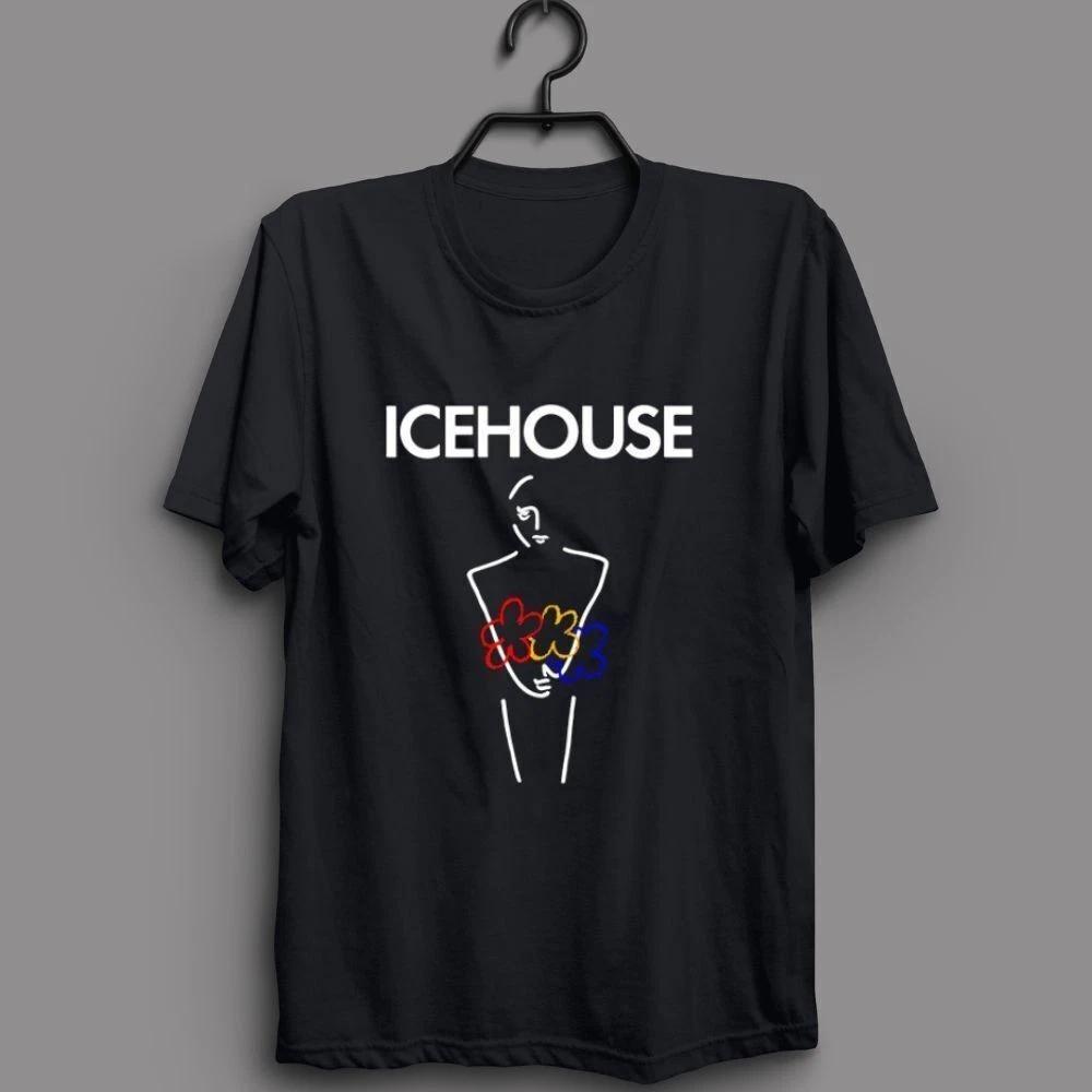 Vtg Icehouse Rock Band Gift Cotton Black Full Size Unisex Tee Shirt TR545 XL