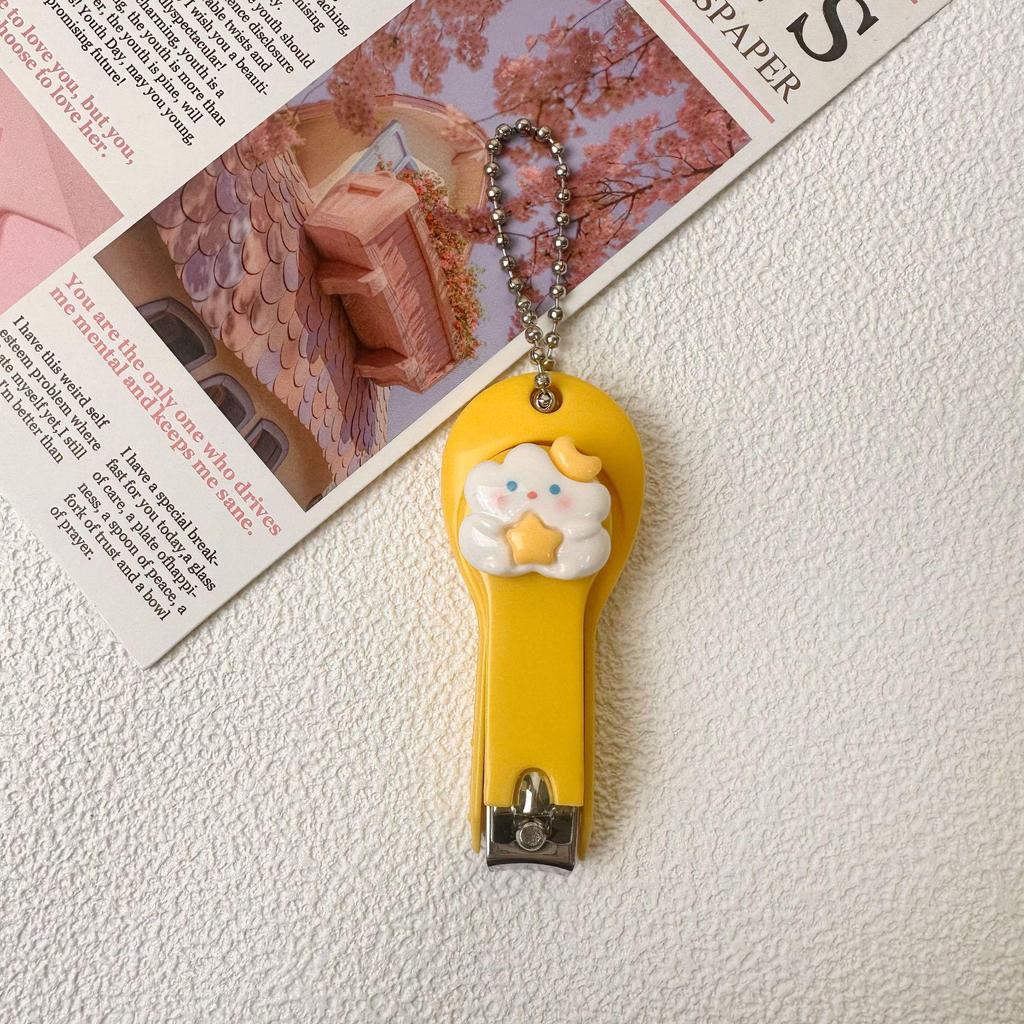 Cute Cartoon Nail Clippers for Kids - Portable, Anti-Splash Manicure Pliers for Children and Students
